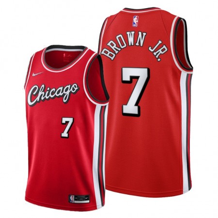 Maillot Basket Chicago Bulls Troy Brown Jr. 7 Nike 2021-22 City Edition Throwback Swingman - Homme